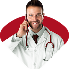Médico ao telefone