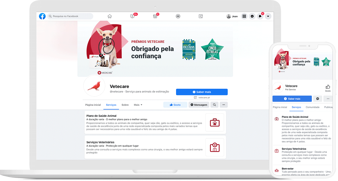 facebook vetecare